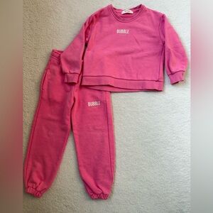 Vicolo Girl Matching Pink Sweat Suit